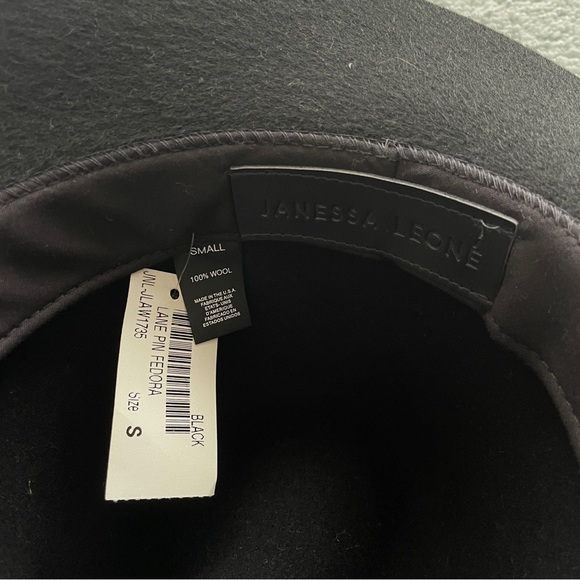 NWT Janessa Leoné Lane Pin Fedora Wool Hat size S - Picture 2 of 6